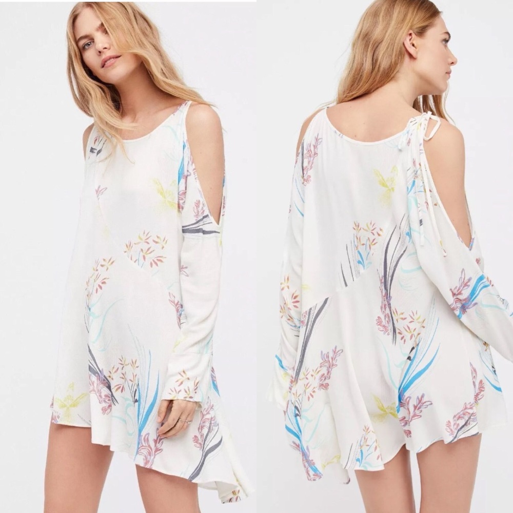 Free People asymmetric cold shoulder tunic dress